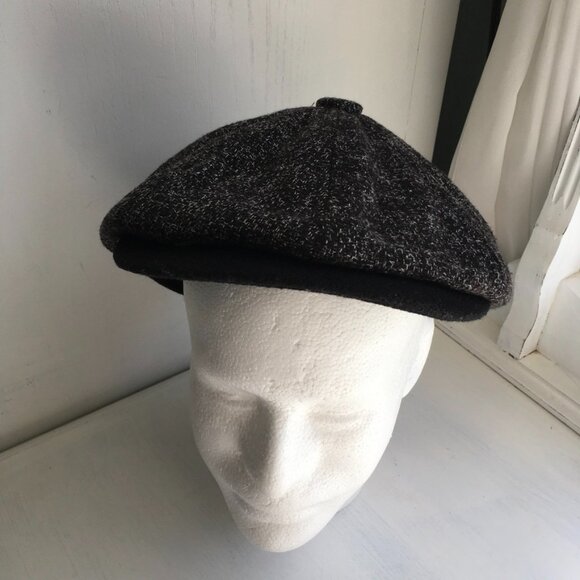 Jamont Black Tweed Paper Boy Cap - Picture 4 of 8